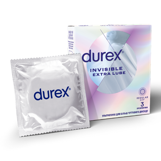 Презервативы Durex® Invisible Extra Lube