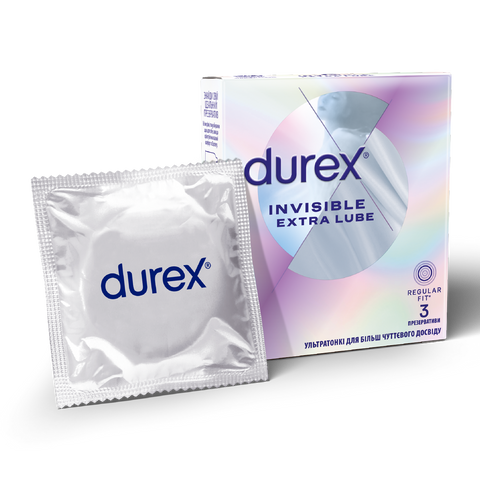 Презервативи Durex® Invisible Extra Lube